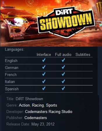 DiRT Showdown (steam) - Click Image to Close